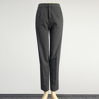 职业装深灰色西装裤直筒裤休闲裤