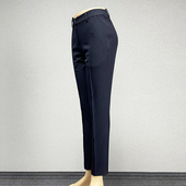 职业装 酒店制服正装 裤 藏青色西裤 长裤 女2024中腰修身 铅笔裤 直筒裤