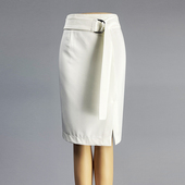 品牌白色半身裙包臀裙女2025职业装 高腰一步裙齐膝直筒裙白裙子