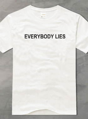 DR HOUSE 豪斯 简约透气纯棉圆领短袖宽松青少年半袖白色t恤男