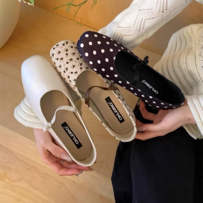 甜美风波点玛丽珍鞋女浅口单鞋2026春季新款小众平底芭蕾舞晚晚鞋,女鞋,玛丽珍鞋,淘宝优惠券,粉丝福利购,淘宝优惠卷