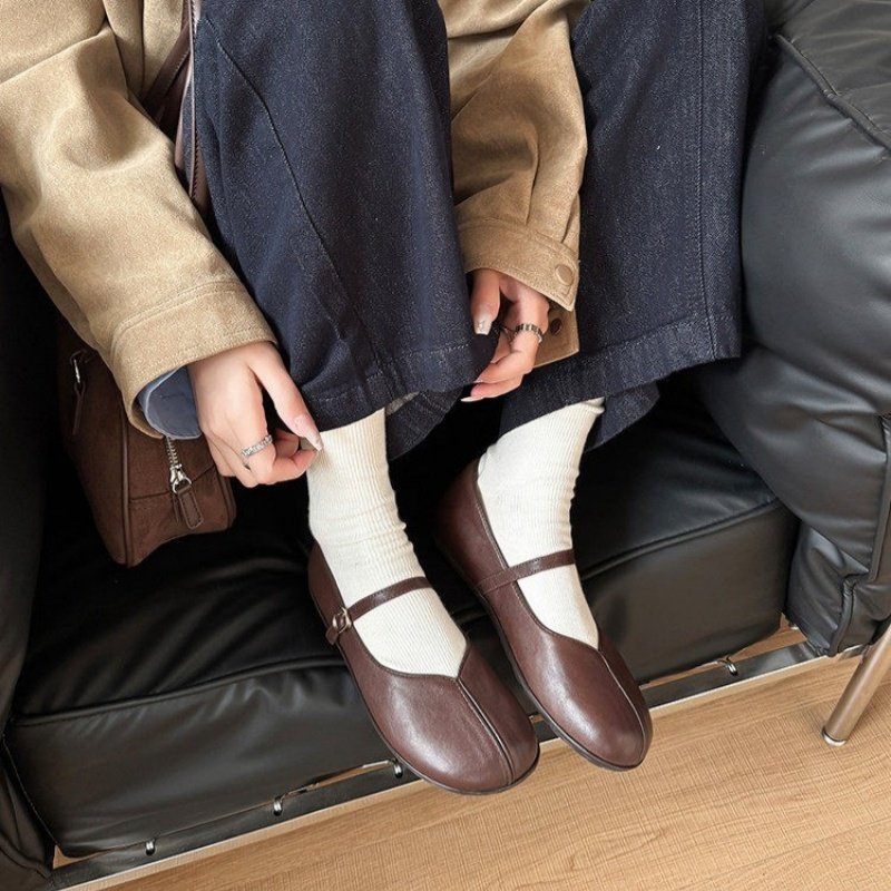 法式内增高芭蕾舞鞋女2026春季新款圆头浅口一字带平底玛丽珍单鞋,女鞋,玛丽珍鞋,淘宝优惠券,粉丝福利购,淘宝优惠卷