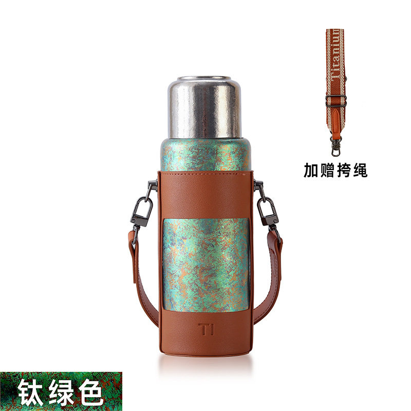 纯钛保温杯焖茶杯户外旅行闷泡水保冷/保温杯