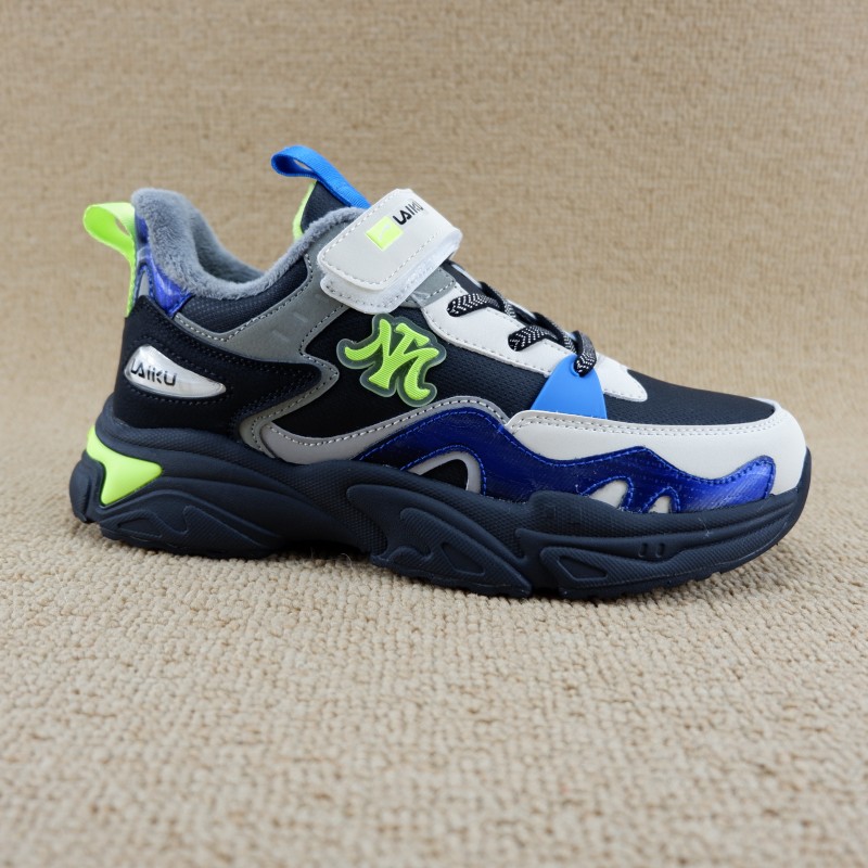 实体男大童二棉鞋秋冬款加绒保暖运动鞋38-42码轻便防滑学生鞋