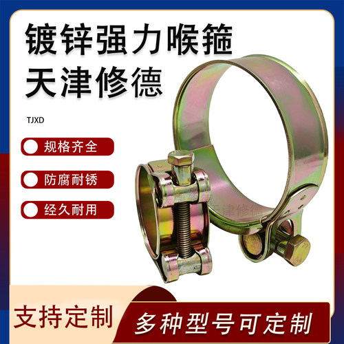 铁镀锌强力喉箍水管卡箍抱箍管箍