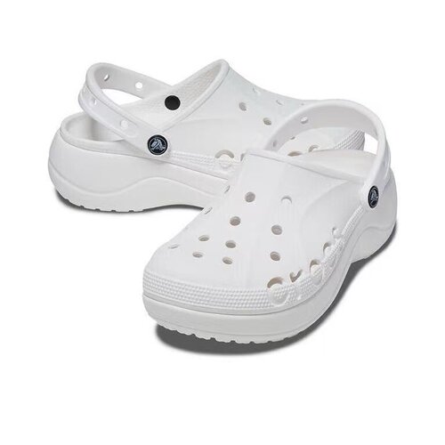 Crocs Baya Platform Clog 贝雅云彩 包头 厚底 女款/白色
