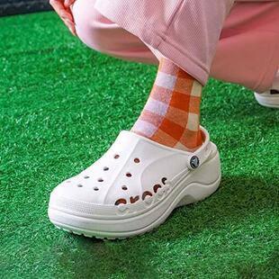 Crocs Baya Platform Clog 贝雅云彩 包头 厚底 女款/白色