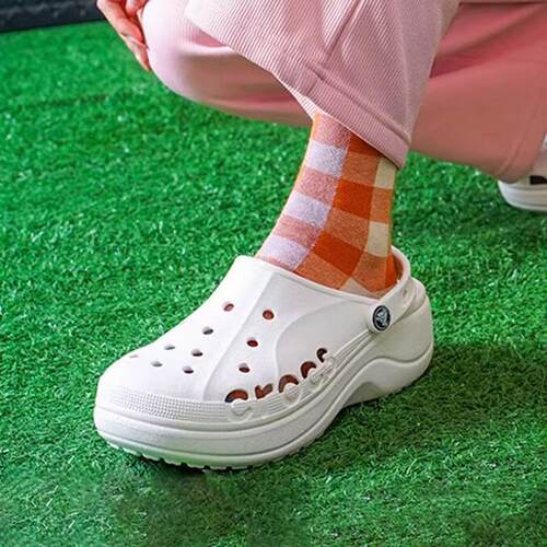 Crocs Baya Platform Clog 贝雅云彩 包头 厚底 女款/白色