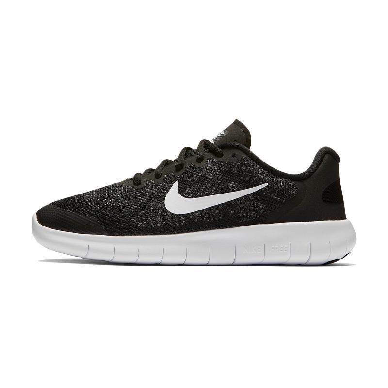 Nike Free RN (GS) 低帮 跑步鞋 女款 黑色