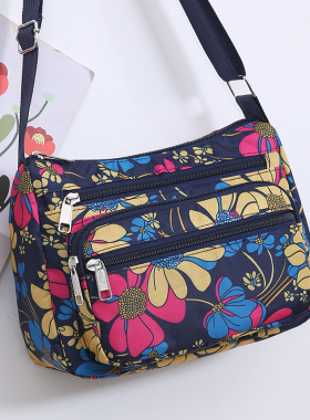 韩版牛津布手机包轻便大容量女包帆布包单肩斜挎包女妈妈休闲小包