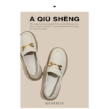 小皮鞋女2024新款英伦风厚底单鞋女百搭显瘦jk一脚蹬不累脚乐福鞋