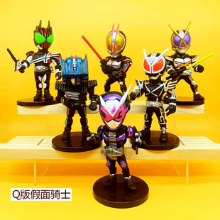 4代假面龙骑士手办6款 龙骑特摄蒙面超人玩具模型公仔摆件批发