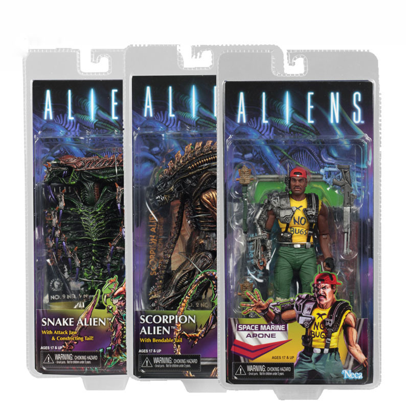 NECA 51667 第13波战斗异形 异形虫 Kenner 可动手办模型