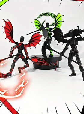 幸运人偶13关节可动3D打印人偶模型第3代假人玩偶DIY全 身解压神