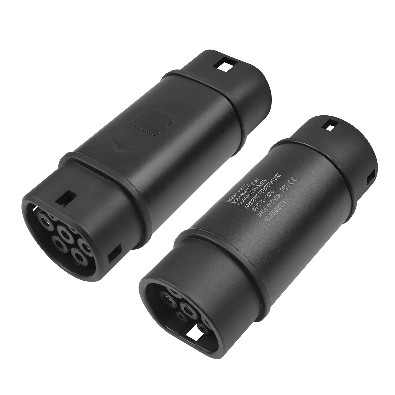 ST-E056A亚马逊电动汽车国标GBT转欧标TYPE 2充电转接头单相/