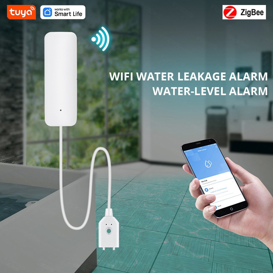 涂鸦ZigBee漏水探测器智能家居设备水浸漏水报警器智能漏水传感器