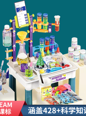 科学小实验套装桌儿童益智玩具小学生stem趣味喵王手工制作材料包