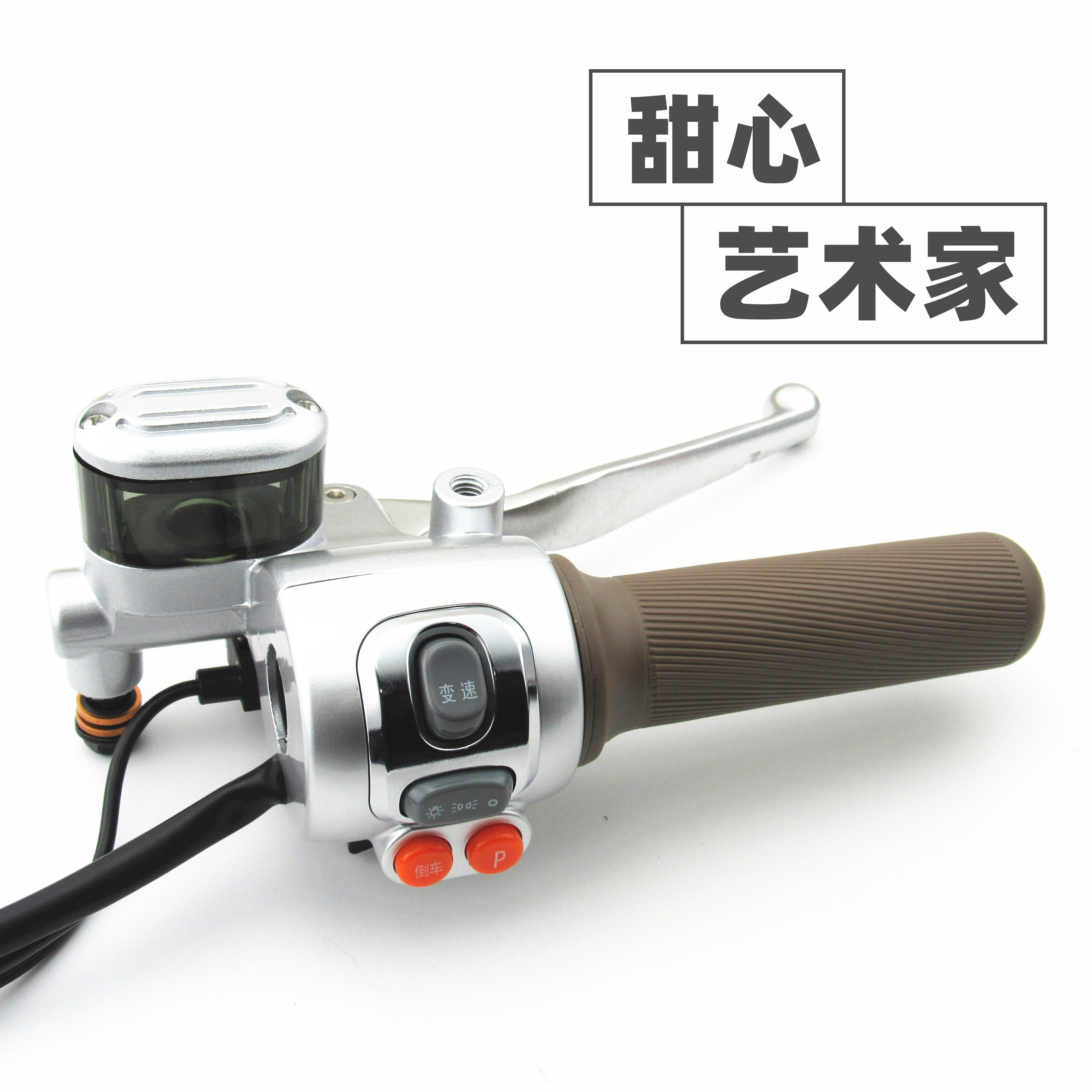适用于新日电动车艺术家甜心菲凡左右开关油门调速转把手刹车上泵
