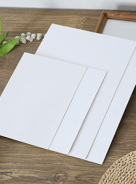 简约现代白色卡纸内衬纸画框相框整张可写书法定做定制加厚多尺寸