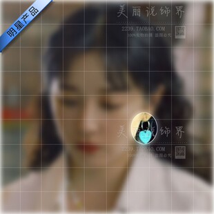 突如其来的假期阚清子同款耳环蓝色爱心形小众高级气质百搭甜美饰