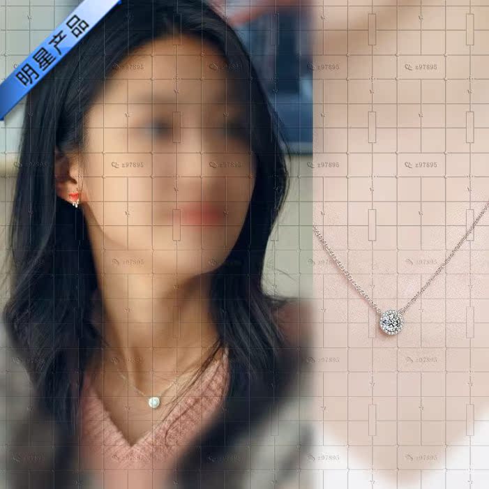 百岁之好之一言为定同款项链向涵之明星甜美圆形锁骨链夏林希饰