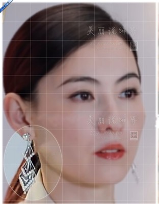 乘风破浪的姐姐法式高级感珍珠扇形耳钉排奢华耳环张柏芝同款欧美