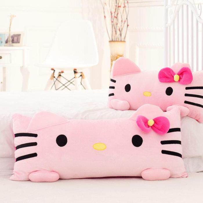 可爱Hello Kitty公仔凯蒂猫抱枕毛绒玩具KT猫单人双人枕头礼物女