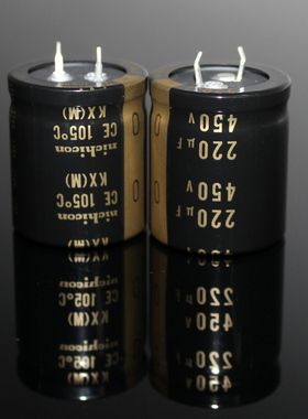 原装尼吉康NICHICON KX 450V 220UF电子管胆机高压音频电解电容器