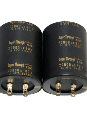 原厂日本NICHICON尼吉康 80V 22000UF KG 超级穿透金脚电解电容