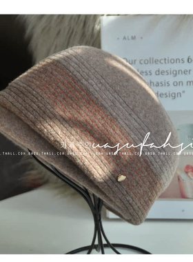 羊毛！孤品捡漏！缺色清仓处理秋冬女士优雅礼帽保暖防寒皮草帽女