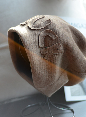 宽松显脸小~加绒加厚~秋冬季时尚堆堆包头帽子女洋气百搭保暖冷帽