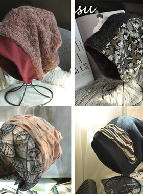 清仓特价缺色清库存秋冬天女士宽松堆堆帽时尚百搭大头围月子帽子