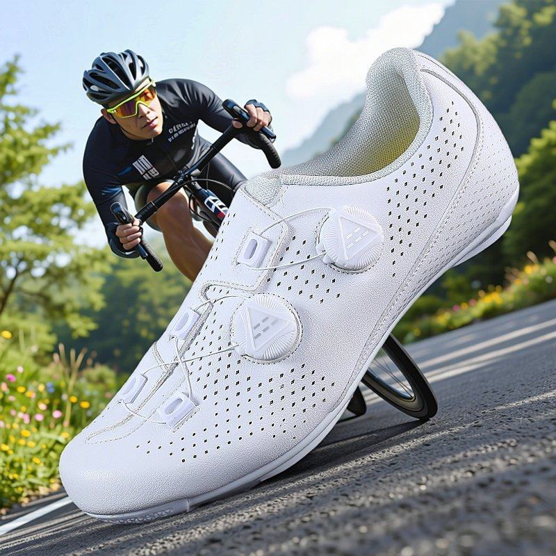 森歌 全白专业自行车骑行鞋男款锁鞋公路车锁踏套装硬底运动鞋女,自行车/骑行装备/零配件,骑行鞋,淘宝优惠券,粉丝福利购,淘宝优惠卷