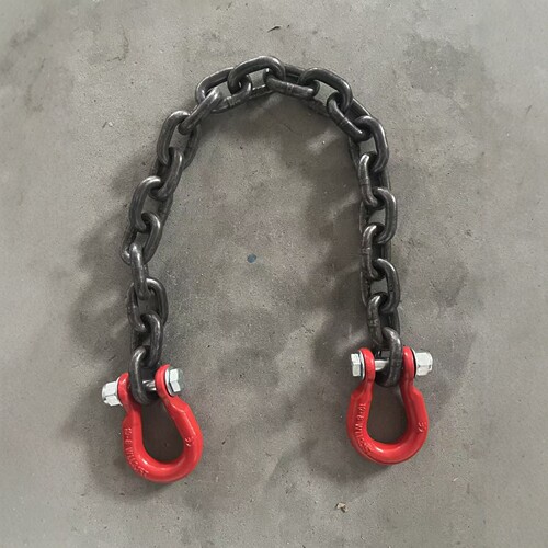 卸钢筋链条吊索具钢材吊链G80链条吊装铁链钢筋底链起重链条锰钢