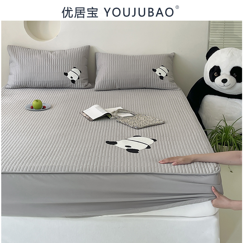 全棉毛巾绣床笠床垫保护罩