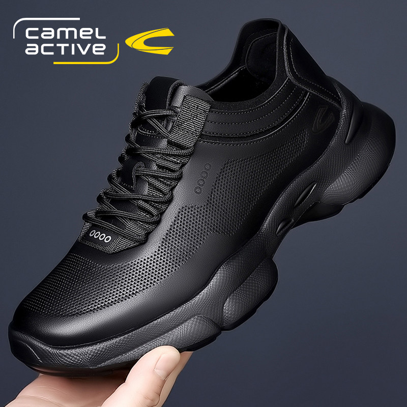 德国骆驼动感鞋子男鞋春秋季爆款运动厚底老爹鞋户外徒步登山鞋