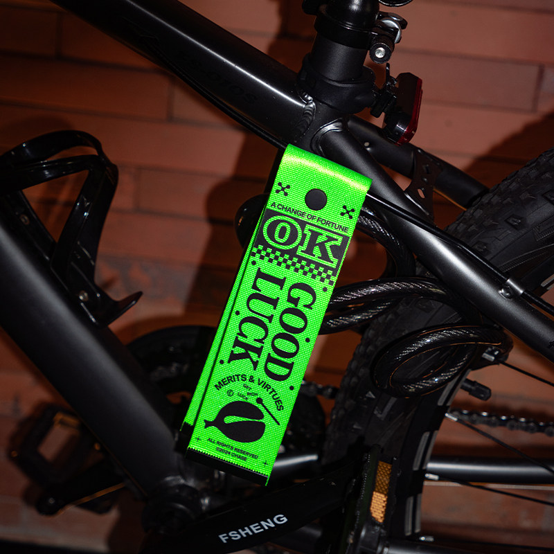 CHASE自行车骑行飘带装饰公路车装备挂件配件防丢标识牌背包挂饰