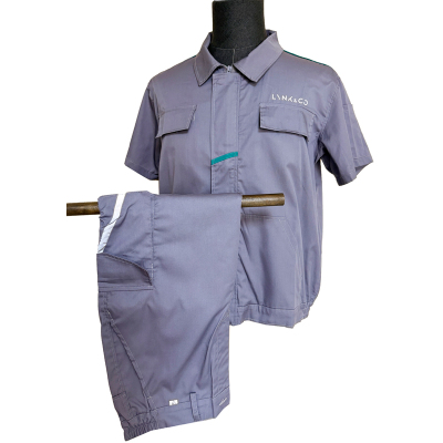 领克工作服夏季短袖车间