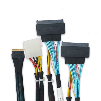 SFF8654 8i-2x8639 slimSAS NVMe数据传输线 支持PCIe 4.0 HBA卡