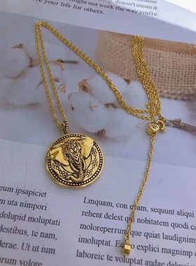 毛衣链tosienna镀金韩国代购长款