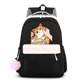 猫咪偷吃爆米花cat捏脸双肩背包猫咪卡通动漫中小学生书包双肩包