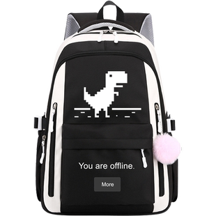 秀洛小恐龙极客程序员书包章鱼猫github双肩包青少年学习双肩背包