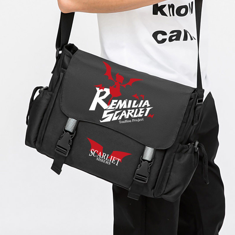 东方project周边斜挎书包灵梦蕾米莉亚 魔理沙学生休闲单肩补习包