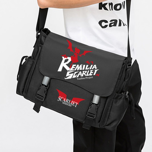 东方project周边斜挎书包灵梦蕾米莉亚 魔理沙学生休闲单肩补习包