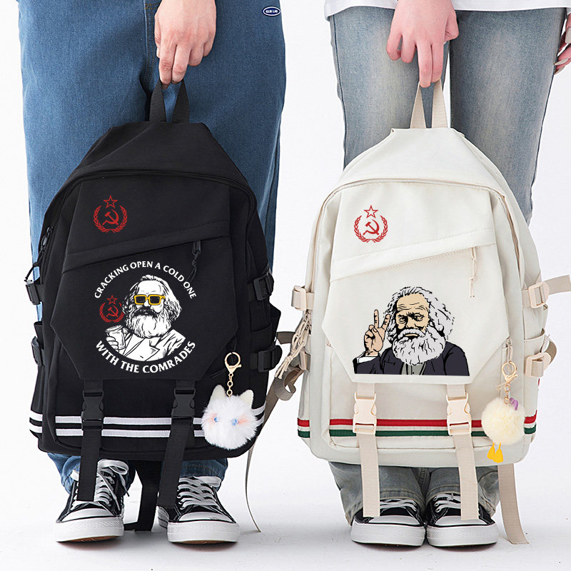 秀洛马克思工人农民复古书包初中生学生书包个新双肩包双肩背包,箱包皮具/热销女包/男包,双肩背包,淘宝优惠券,粉丝福利购,淘宝优惠卷