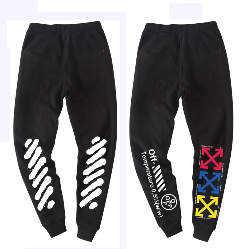 Show Luo spirit Sociology Guy trousers man off Sports pants plus cashmere white Autumn ow sweatpants  Casual pantsin the Men's clothing, Casual pants  category - from Buy2taobao.com to provide professional Taobao agent buy service