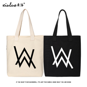 秀洛艾伦背包alan walker周边alanwalker帆布包女单肩包沃克