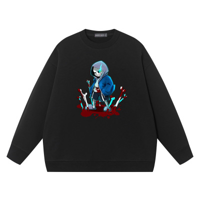 秀洛传说之下骷髅兄弟卫衣男undertale sans游戏动漫周边圆领衣服