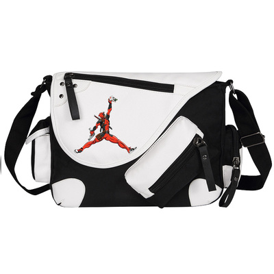 Deadpool死侍飞人周边书包斜挎包学生单肩包背包男邮差包帆布包