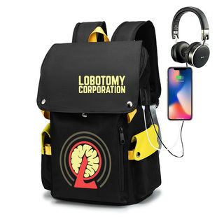 脑叶公司周边废墟图书馆员工书包大容量背包月亮计划学生双肩包男